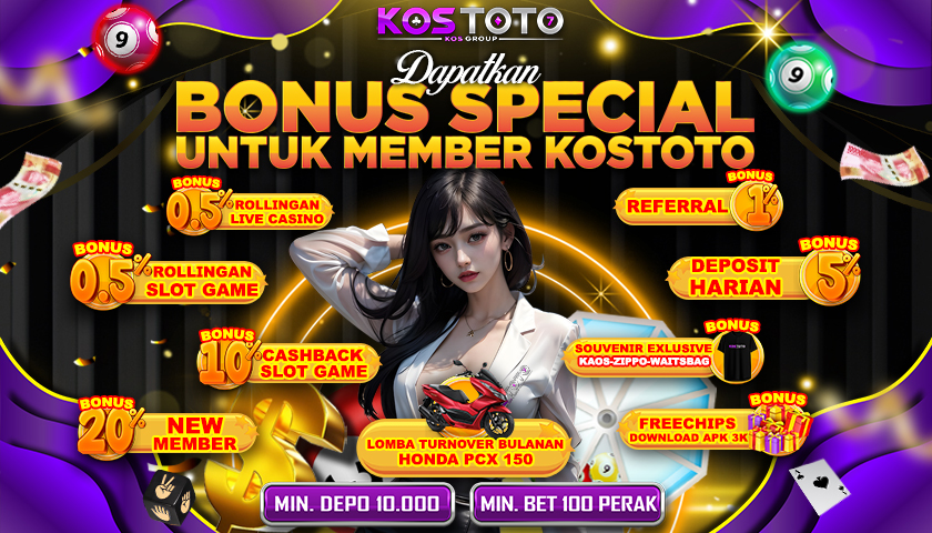 BONUS SPECIAL UNTUK MEMBER KOSTOTO